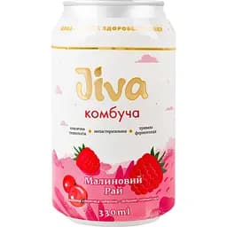 Напій Jiva Комбуча Малиновий рай слабогазований 0.33 л