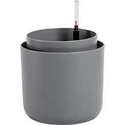 Вазон с системой автополива Plastia Tolita, 1,3 л, серый (1707081620R)