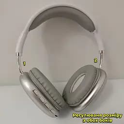 Бездротові навушники P9 5.0 AUX MP3 з підтримкою карти пам'яті Silver (18575) - мініатюра 2