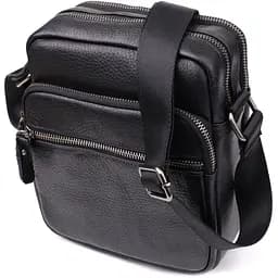 Містка чоловіча сумка на плече з натуральної шкіри Vintage 19х22х9 см sum0027504