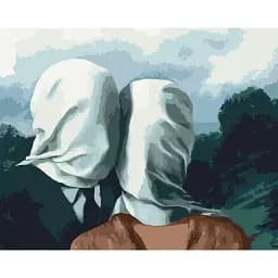 Картина по номерам Brushme Рене Магритт «Влюбленные» 48x60 см