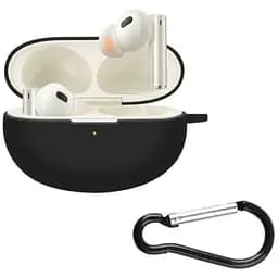 Чохол-накладка DK Silicone Candy Friendly з карабіном для Realme Buds Air 6 Pro (016473) (black)