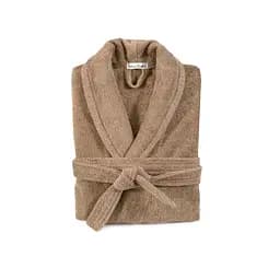 Халат махровый unisex Lotus Home - Basic New Line бежевый XL
