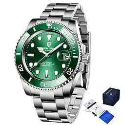 Наручные часы мужские PD-1661 Silver-Green Pagani Design acs0031147