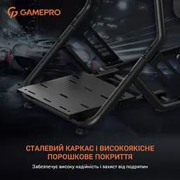 Крісло-кокпіт із кріпленням для керма, педалей та коробки передач GamePro RS100 - мініатюра 9