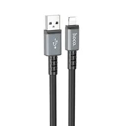 Кабель Hoco Lightning Strength charging data cable X85, 1 метр черный