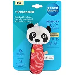 М'яка сенсорна іграшка Canpol babies BabiesBoo Панда з пищалкою (68/095_panda) - мініатюра 2