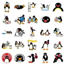 Стікерпак Пінгу Набір наклейок GeekLand Pingu 50 штук - мініатюра 3