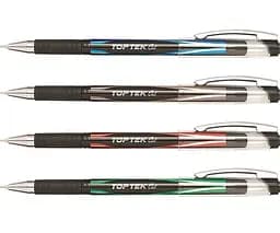 Набір гелевих ручок Unimax Top Tek Gel чорний 12шт. (UX-133-01) - мініатюра 2
