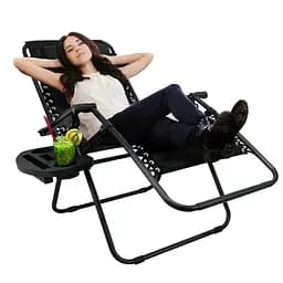 Шезлонг Garden Line Relax до 130 кг Black - мініатюра 10