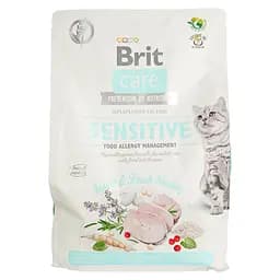 Сухий корм для котів з чутливим травленням Brit Care Cat GF Insect, з комахами та оселедцем, 2 кг - мініатюра 2