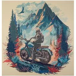 Набір для вишивання хрестиком Abris Art Подорож вдалину AH-213 35х37 см