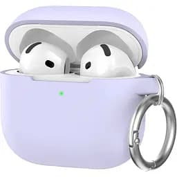 Чохол AhaStyle Colorful Silicone Case для AirPods 4 Lavender [133812]