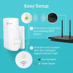 TP-Link Повторювач Wi-Fi сигналу RE220 AC750 1xFE LAN - мініатюра 6