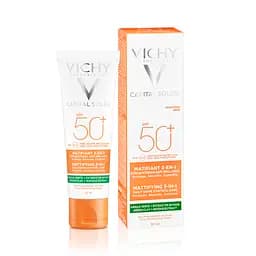 Сонцезахисний крем матовий 3в1 Vichy Capital Soleil Mattifying для жирної проблемної шкіри SPF50+ 50 мл (MB232700) - мініатюра 9