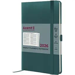Щотижневик Axent 2026 Partner Strong 125 x 195 мм малахітовий (8505-26-31-A)