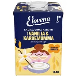 Вівсяне молоко для кави Elovena Barista з ваніллю та кардамоном без глютену 500 мл