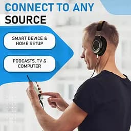 Навушники дротові Philips SHP9600 HiFi Over-ear Cable 3 м Black (SHP9600/00) - мініатюра 2