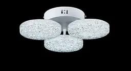 Люстра стельова LED Splendid Ray L3180/3, 3 лампи, 32 см, білий, з пультом, сучасний стиль - мініатюра 2
