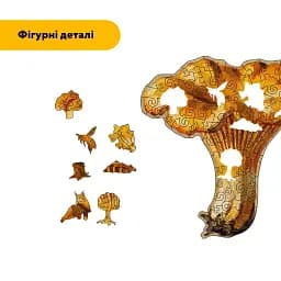 Дерев'яний фігурний пазл Лисички, А3, Картонна коробка 200 елементів - мініатюра 3
