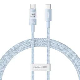 Дата кабель Baseus Gem Fast Charging Type-C to Type-C 100W (2m) (P10373000111-01) Blue
