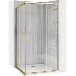 Душевая кабина Rea City 90x90 brushed gold REA-K6443, Универсальная, прозрачная, золотая