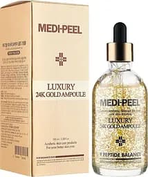 Антиоксидантна сироватка для обличчя 100 мл Medi Peel Luxury 24K Gold Ampoule - мініатюра 2