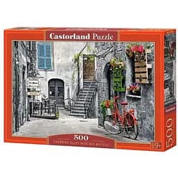 Пазл Castorland puzzle Очаровательная аллея с красным велосипедом 500 элементов (B-53339)