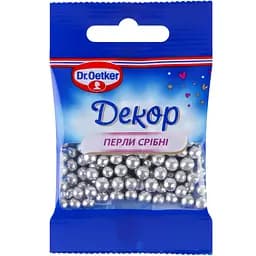 Посипка цукрова Dr.Oetker Перли срібні 10 г (921349)