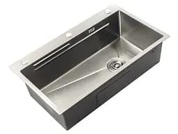 Кухонна мийка Zerix ZH6845-SET-05 Nano-Silver ZM5580, Нержавіюча сталь - мініатюра 5