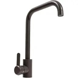 Смеситель кухонный Platinum KT 11 (3008B-FH) поворотный однорычажный из нержавеющей стали темная скала