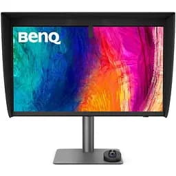 Монітор TFT 27" BenQ PD2770U, IPS, 4K UHD, HDMI, DP, USB-C, USB-hub, HAS, колонки, темно-сірий (9H.Y0ELB.QBE) - мініатюра 6
