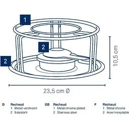 Набір для фондю Kela Maxi 3 предмети (60127) - мініатюра 3