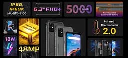 Смартфон Umidigi Bison Pro 4/128Gb Storm Grey [66954] - мініатюра 3