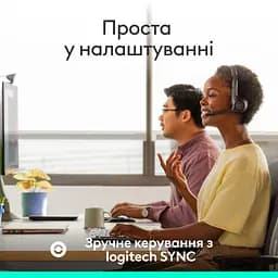 Навушники Logitech Zone 305 for Business Bluetooth Black (981-001458) - мініатюра 8