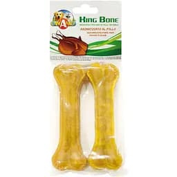 Ласощі для собак кістка зі смаком курки 15 см Croci King Bone Chicken 2 шт/уп