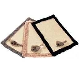 Flamingo Feline Star 48х31 см коврик когтеточка для кошек с игрушкой и кошачьей мятой сизаль