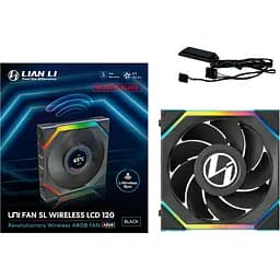 Вентилятор LIAN LI Uni Fan SL WIRELESS LCD Reverse 120-1 Black (G99.12RSLLCD1W1B.00) - мініатюра 7