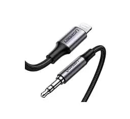 Кабель Ugreen 70509 US315 Lghtning to 3.5 мм Aux Cable Aluminum Shell