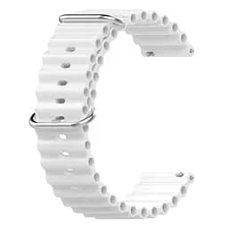 Ремінець Hump для Garmin Forerunner Vivo Active 3 Venu Venu Sq Venu Sq 2 Venu 2 Plus Vivo Move - білий ширина кріплення 20мм силікон Watchbands (W23-2WB23969021) - мініатюра 2