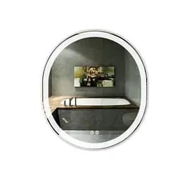 Дзеркало Qtap Gemini 800x700 з LED-підсвічуванням Touch, з антизапотіванням, з димером температури кольору (3000-6500K) Reverse QT2578R8071W