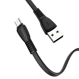 Кабель Hoco X40 Pisces Cable USB to MicroUSB 2,4A 1m Black