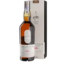 Виски Lagavulin 10yo Single Malt Scotch Whisky, в подарочной упаковке, 43%, 0.7 л