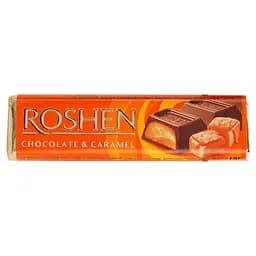 Батончик Roshen Chocolate & Caramel з карамельною начинкою 40 г