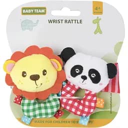Игрушка-погремушка Baby Team, Панда и Львенок (8504_Панда+Левеня)