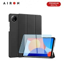Чехол AIRON Premium для Xiaomi Redmi Pad SE 8.7" 2024 с защитной пленкой и салфеткой Black - мініатюра 4