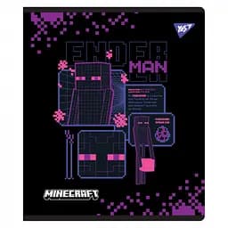 Набір зошитів для записів А5 Yes Minecraft Black 18 аркушів в клітку 10 шт. (767521) - мініатюра 2