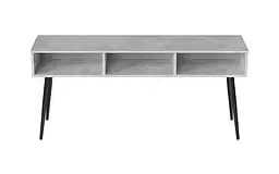 Тумба під телевізор Кентуккі Ferrum-decor 45x139x38 Чорний метал ДСП Бетон 16 мм (FRD-106727) - мініатюра 4