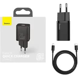 Мережевий зарядний пристрій Baseus Super Si Black TZCCSUP-B01