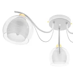 Люстра стельова Brille в спальню E27 60W WH (LK-629C/3) - мініатюра 5